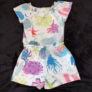 Cat & jack girls romper under the sea size 6